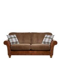 spurling 2 seater standard back sofa tan and mink