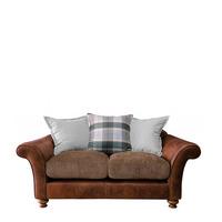 Spurling 2 Seater Pillow Back Sofa, Tan and Mink