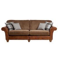 spurling 4 seater standard back sofa tan and mink