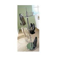 Space-Saving Revolving Shoe Stand, Steel