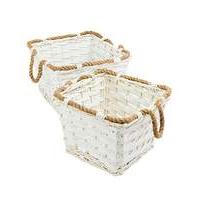 Split Willow Baskets with Handles
