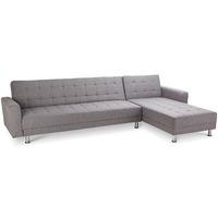 spencer corner sofa bed peppered grey