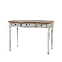 Spencer Wooden Computer Desk In White With 3 Drawers