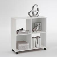 Sprint Wheeled Shelving Unit in White