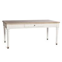 Spencer Wooden Coffee Table In White With 1 Drawer