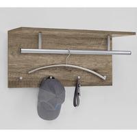 spot wild oak wall mounted coat rack with shelf