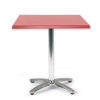 SPECTRUM SQUARE TABLE 700X700MM DARK RED