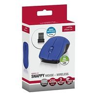 SPEEDLINK Snappy Wireless 1000dpi Optical Three-Button Mouse with USB Receiver - Blue