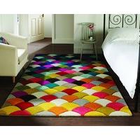 Spectrum Jive Quality Handcarved Modern Design Multi Colour Rug in 3 Sizes (160 x 230 cm (5\'3\'\' x 7\'7\'\'))