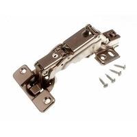 sprung cabinet hinge 35mm 190d cruciform plate bzp steel slide on 40 p ...