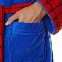 spider man retro robe bath robe blue red