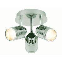 Spa Scorpius 3 Light Ceiling Spotlight Chrome