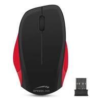 Speedlink Ledgy Wireless Three Button Ergonomic Pc Mouse With Nano Receiver Black/red (sl-630000-bkrd)