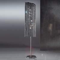 sparkling rainbow floor lamp oval black