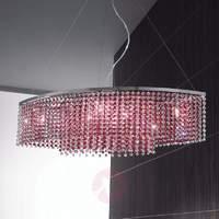 Sparkling Rainbow hanging light, red