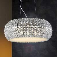 sparkling round hanging light diamond