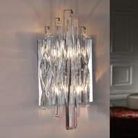 Sparkling crystal glass wall light Manacor