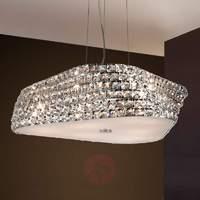 Sparkling crystal hanging light Elis with diffuser