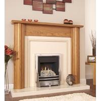 SPECIAL OFFER - Verine Midas Gas Fire with Easy flame Control standard Chrome trim & Bauhaus Fret