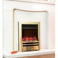 SPECIAL OFFER Celsi Electriflame Bauhaus Electric Fire in Brass
