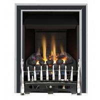 SPECIAL OFFER- Eko Fires 3020 Slimline Gas Fire in Classic Black/Black - Chrome/Black Elegance - Manual Control