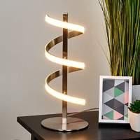 spiral shaped led table lamp pierre