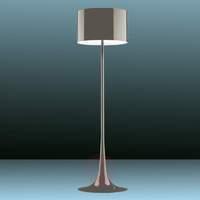 Spun Light F - Brown Floor Lamp by FLOS