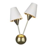 SPU0940 Sputnik 2 Light Wall Light In Brass