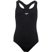 Speedo Girls Essential Medalist One Piece Swimsuit Black