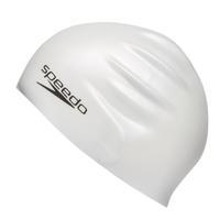 Speedo Plain Moulded Swim Cap - White, White