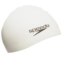 Speedo Kids\' Moulded Silicone Swimcap - White, White