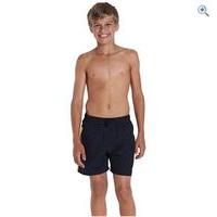 speedo childrens logo yoke splice 15 swim shorts size s colour navy