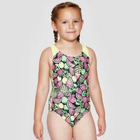 speedo girls fruit cocktail allover splashback swimsuit black black