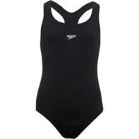 speedo girls essential medalist one piece swimsuit black