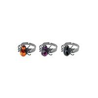 spooky spider ring colour black