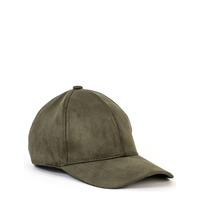 SPRUNG KHAKI FAUX SUEDE CAP