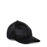 SPRUNG BLACK FAUX SUEDE CAP