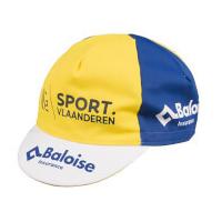 sport vlaanderen cotton cap whiteblueyellow