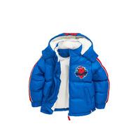 spiderman boys hooded padded coat