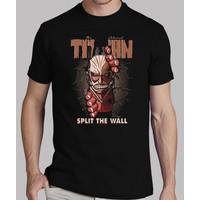 split the wal l- man t-shirt