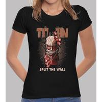 split the wall woman t shirt