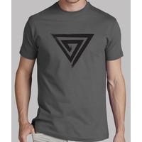 spiral triangular - black colored