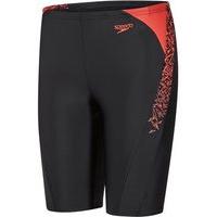 Speedo Boom Splice Jammer - Boys - Black/Red