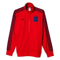 spain 3 stripe track top red