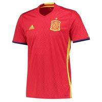 Spain Home Shirt 2016 Red