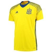 Spain Away Goalkeeper Shirt 2016 Yellow