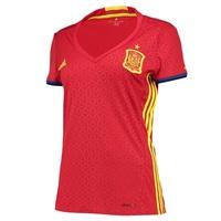 Spain Home Shirt 2016 - Womens Red