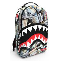 sprayground money shark backpack black