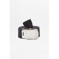 Sporty Black Slider Belt, BLACK