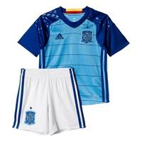 Spain Home Goalkeeper Mini Kit 2016 SMU Lt Blue